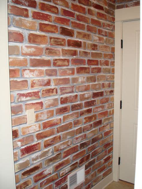 24 Faux Brick Painting Ideas Faux Brick Brick Faux Brick Walls