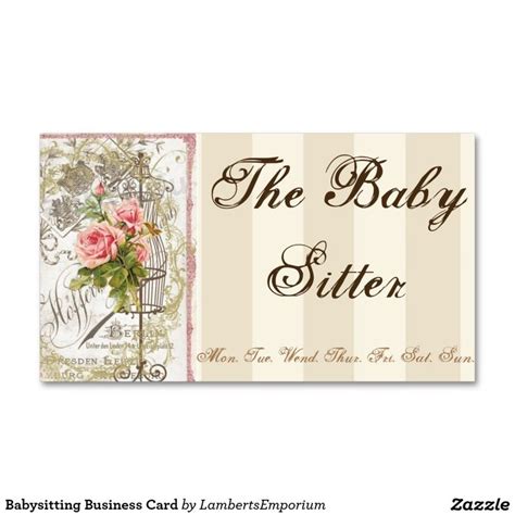 Browse all child care business cards available at zazzle. Babysitting Business Card (With images) | Display cards ...