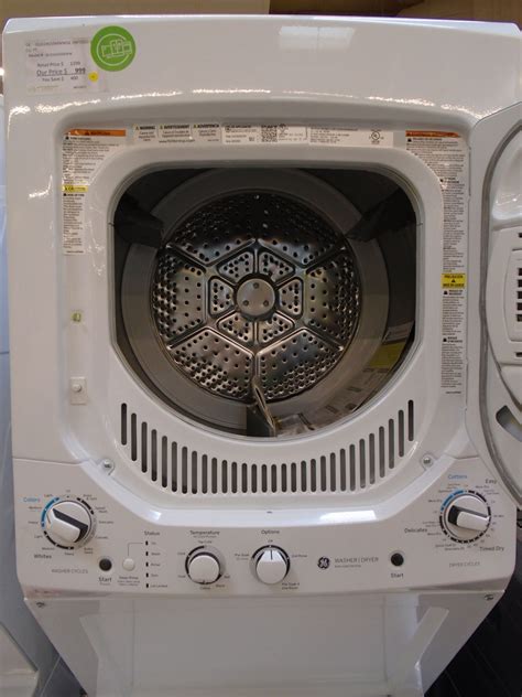24″ Ge Spacemaker Gud24gssmww Gas Laundry Center Appliances Tv Outlet