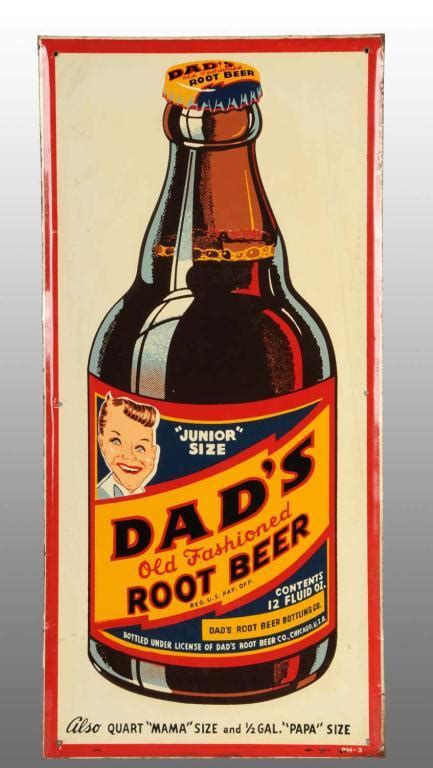 Embossed Tin Dads Root Beer Sign