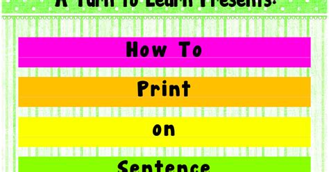 Printable Sentence Strips Printable Word Searches