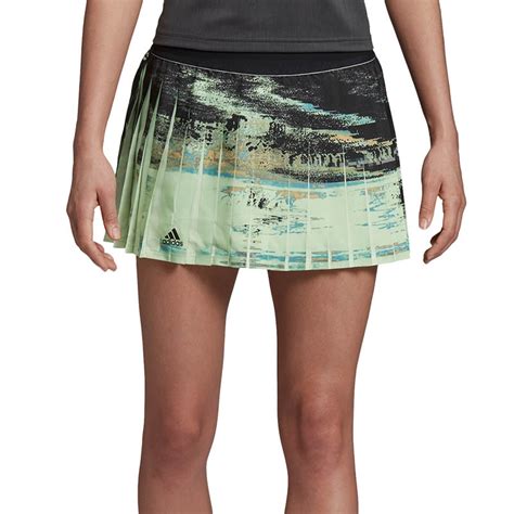 Adidas Ny Womens Tennis Skirt Glowgreenblack