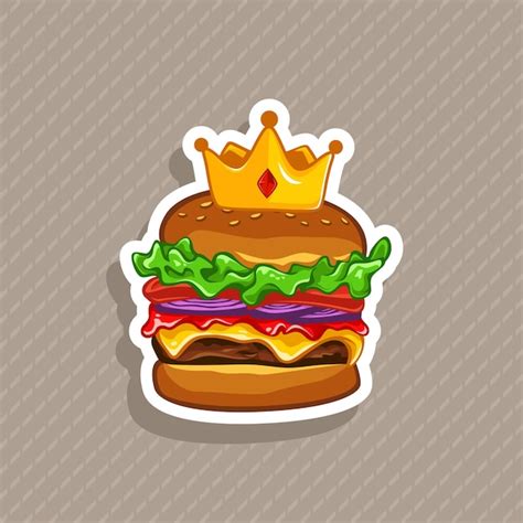 Premium Vector Burger Vector Illustration