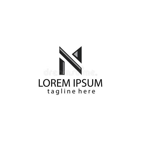 Creative Logo Letter N Modern Color Illustration Design Vector Stock