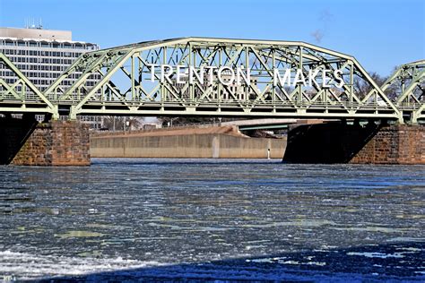 Iconic Lower Trenton Bridge Also Known As The Trenton Makes Bridge