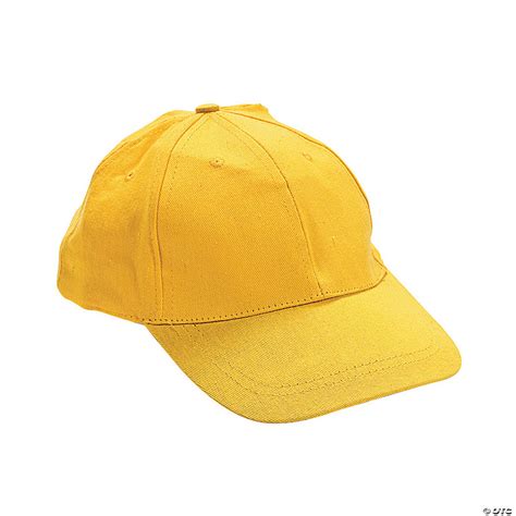 Yellow Baseball Caps Oriental Trading