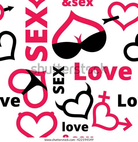 love sex seamless pattern stock vector royalty free 422194549