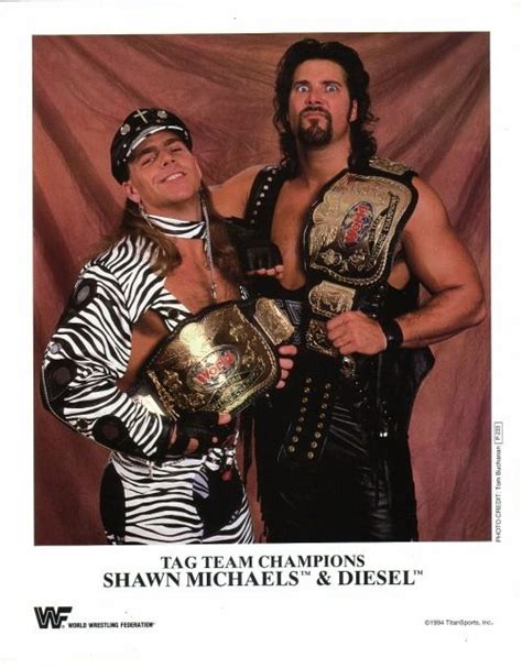 Wwf World Tag Team Champions Shawn Michaels And Diesel Wrestling Wwe