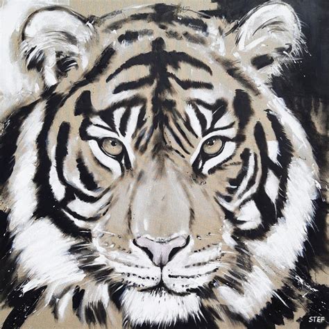 'TIGER' - Wandbild Kunstdruck - Atelier Stefanie Rogge