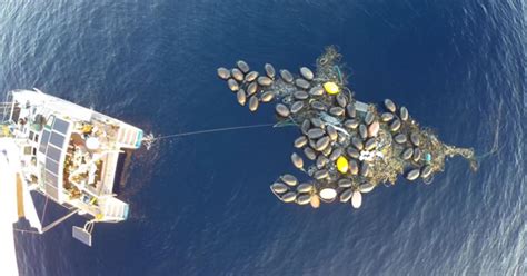 Astronaut in the ocean (masked wolf cover) — our last night. Plastic "trash islands" forming in ocean garbage patch ...