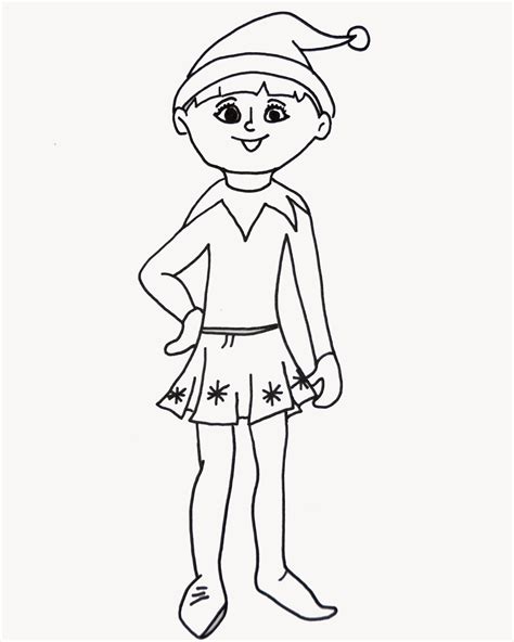 Elf Coloring - Bilscreen