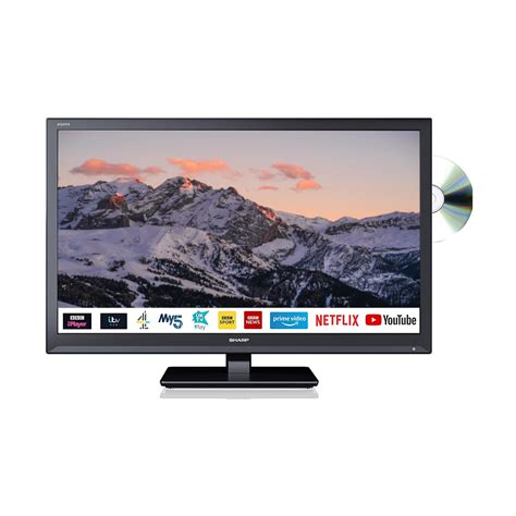 Sharp 24 Inch Hd Ready Led Smart Tv With Built In Dvd Player And Built