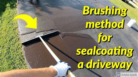 Driveway Sealcoating With A Brush Can Definitely Do This Yourself