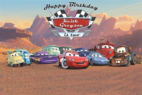 Cars Birthday Backdropcars Birthday Bannercars Birthday Etsy