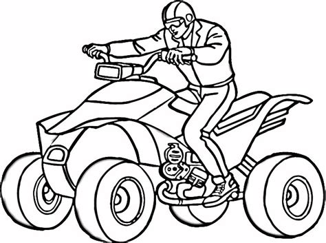 Coloriage Quad Cross à imprimer et colorier