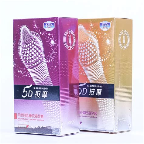 5d dotted thread ribbed g point latex condoms contraceptives big particle spike condom for men