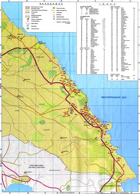 Famagusta Maps Ayia Napa Map And Protaras Map