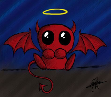 I've tried tilting the tablet, tilting the pen. cute devil by MyRiie on DeviantArt