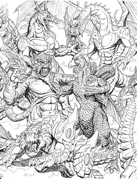 King adora godzilla coloring pages tags : Earth Kaiju | Kaiju art, Boy coloring, Coloring pages