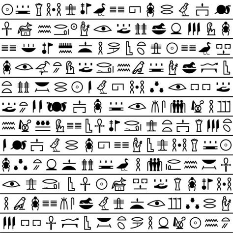 Egyptian Hieroglyphics Illustrations Royalty Free Vector Graphics