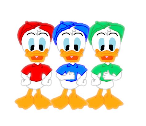 Donalds Nephews Huey Dewey And Louie Duck Triplets Disney Golf