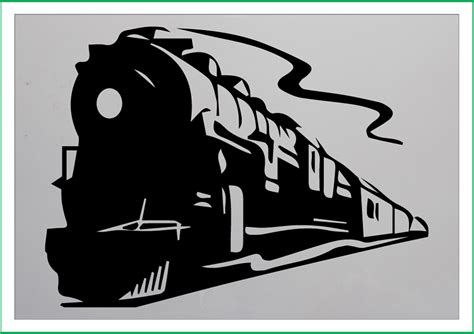 Passenger Train Print Mylar Stencil 190 Micron Mylar A4 A3 A2 Etsy