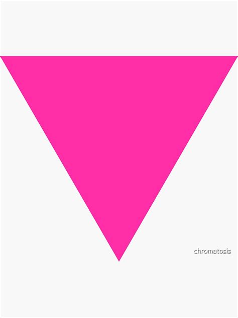 Pink Triangle Sticker For Sale By Chromatosis Redbubble