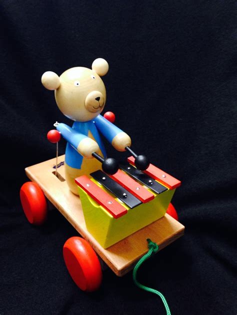 Xylophone Pull Along Bear Einstein Toys Baby Einstein Toys Wooden Toys