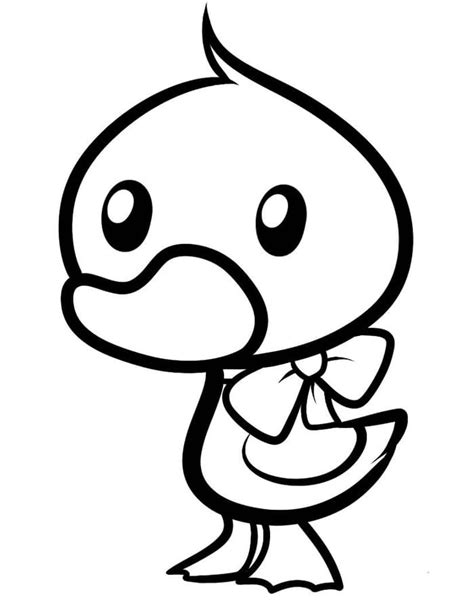 Adorable Duckling Coloring Page Free Printable Coloring Pages For Kids