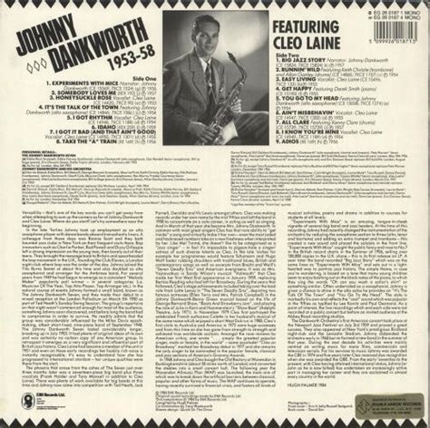 Cleo Laine And John Dankworth Johnny Dankworth 1953 58 Featuring Cleo Laine Uk Vinyl Lp Album Lp