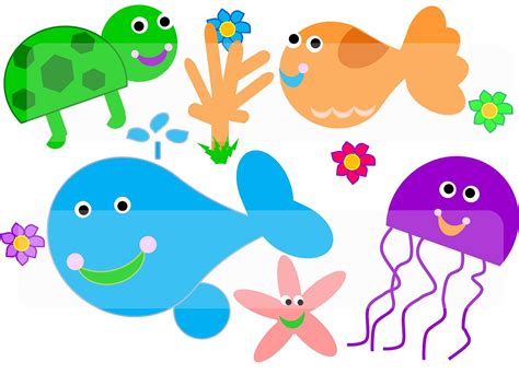 Ocean Animals Clipart Free Clip Art Library
