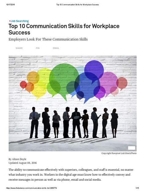 Top 10 Communication Skills For Workplace Success Nonverbal