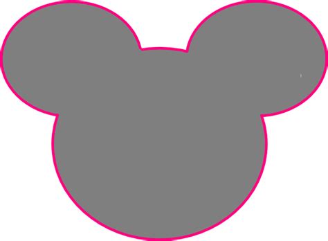 Mickey Mouse Outline Clip Art At Clker Com Vector Clip Art Online Royalty Free Public Domain