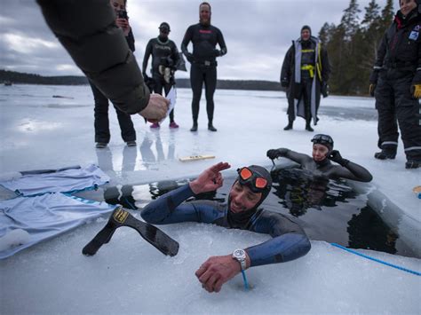 A French Diver Just Set A World Record For The Longest Under Ice Swim