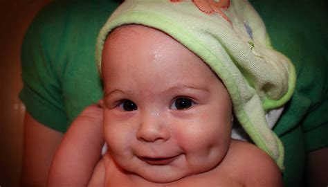 Use an eyebrow pencil draw the impression of a real dimple on your cheek. Bathing Dimpled Baby