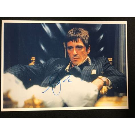 Al Pacino Signed Scarface Photo Ra Coa