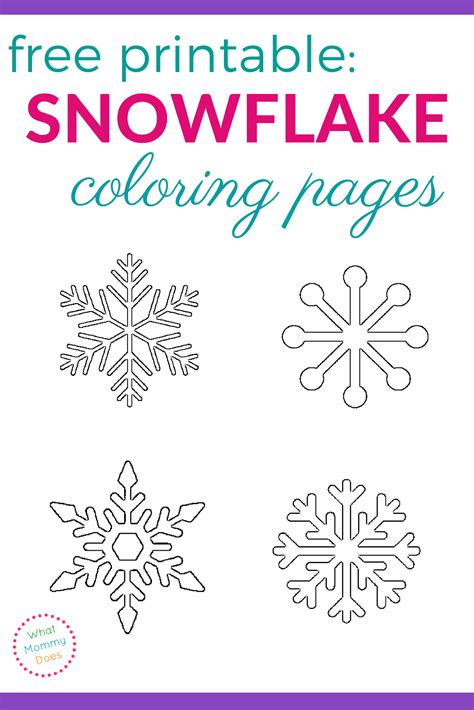 In this post, we'll show you how to find thousands of free printable coloring pages, including free mandala, flower. Free Printable Snowflake Coloring Pages | What Mommy Does