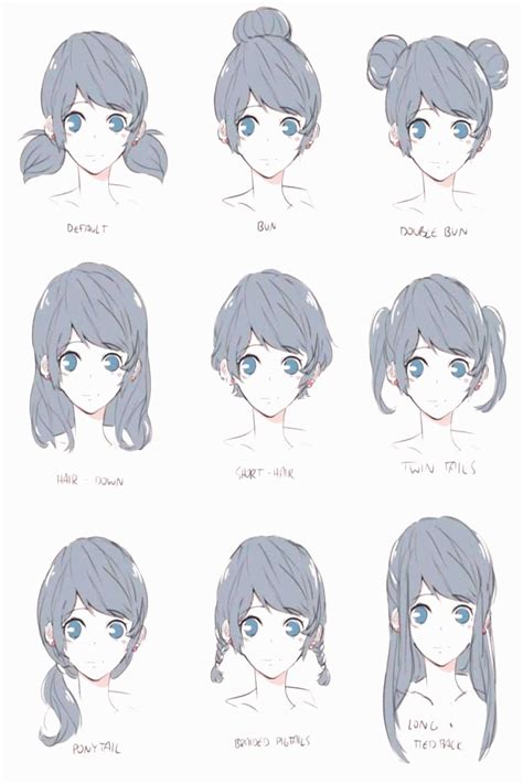 How To Draw Anime Hair Female Step By Step Pin On Pencil Drawings