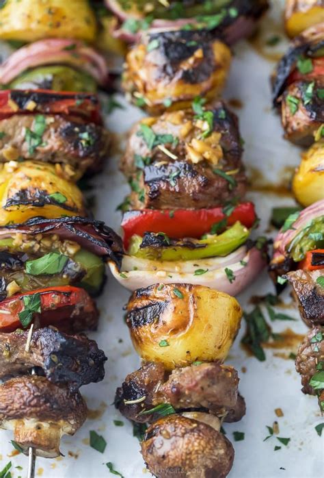 The Best Marinated Steak Kabobs Easy Summer Grilling Idea Recipe
