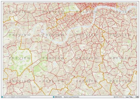 Greater London Postcode Sector Map G1 Map Logic