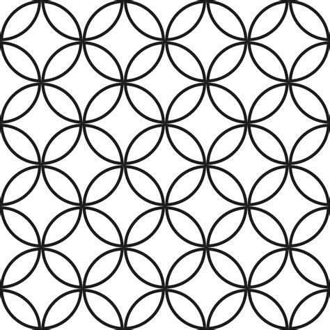 Geometric Circles Svg Seamless Pattern Svg Svg For Cut Files