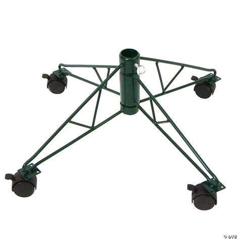 Northlight Green Metal Rolling Christmas Tree Stand For 6 5 7 5