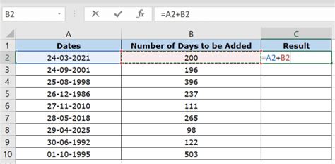 How To Add Days To Dates In Excel And Get The Result In A Date Format Turbofuture