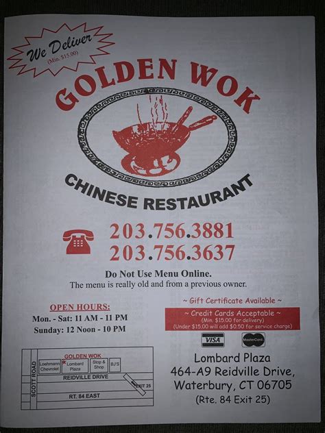 Sesame chicken best ever had,. GOLDEN WOK - Chinese - 464 Reidville Dr, Waterbury, CT ...
