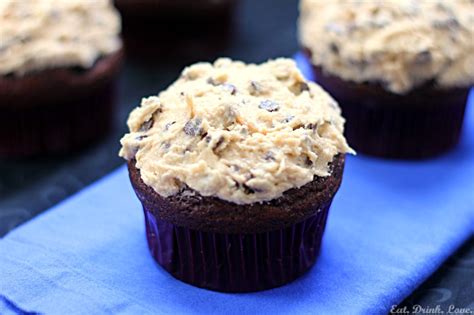 Chocolate Cupcakes With Chocolate Chip Cookie Dough Frosting Eat