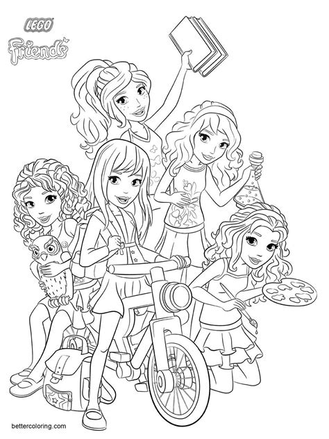 Lego friends coloring pages 417943. Characters from LEGO Friends Coloring Pages - Free ...