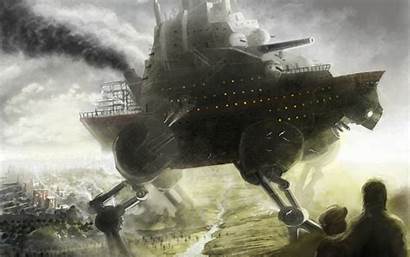Fortress Epic Steampunk Battle Fantasy Wallpapers Tank