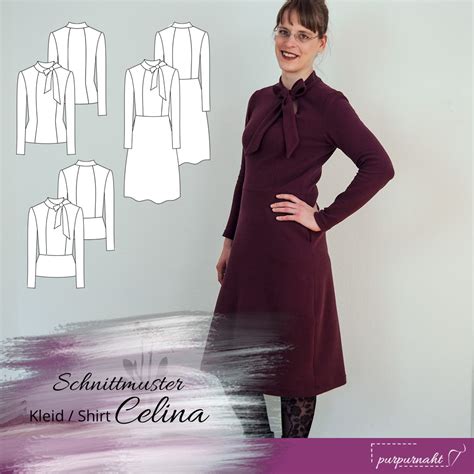 Sieh dir an, was celina wunn (celinawunn) auf pinterest gefunden hat, der heimat der weltbesten broybuy damen kurz ballkleid sheer rundhals perlstickerei applikationen tüll abiball kleider größe. Schnittmuster: Schluppenkleid Celina - Gr. 34 - 44 ...