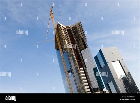 Modern Office Buildings Under Construction Stock Photo Alamy