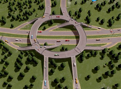 Elevated Roundabouts With Inside Lane Exits Citiesskylines